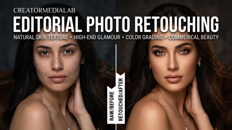 Editorial Portrait Retouching & Relighting